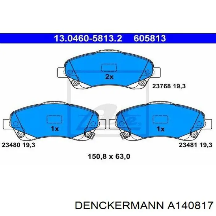 Воздушный фильтр A140817 Denckermann