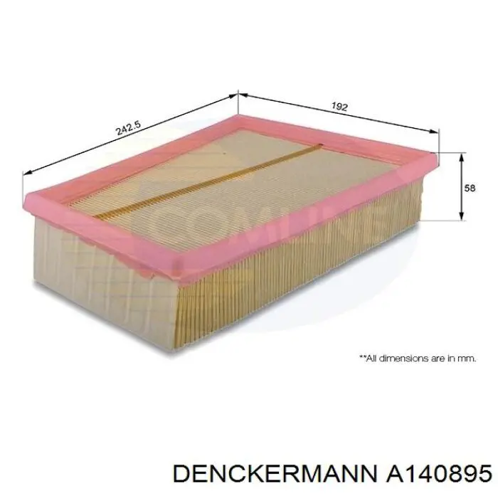 Элемент воздушного фильтра Denckermann A140895 цена, от 7.03 USD