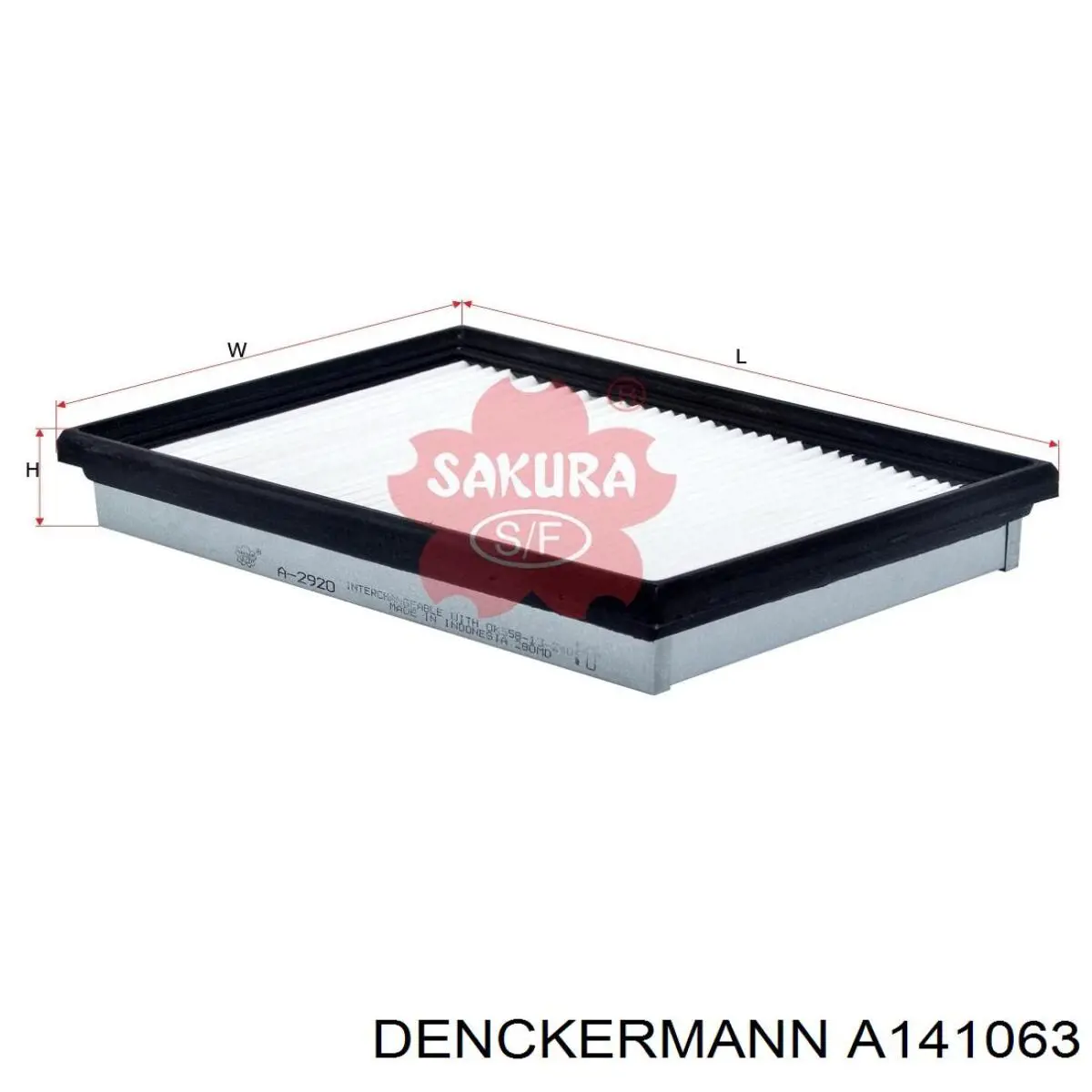 Воздушный фильтр A141063 Denckermann