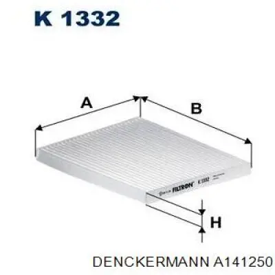 Воздушный фильтр A141250 Denckermann