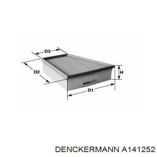 Элемент воздушного фильтра Denckermann A141252 цена, от 5.83 USD