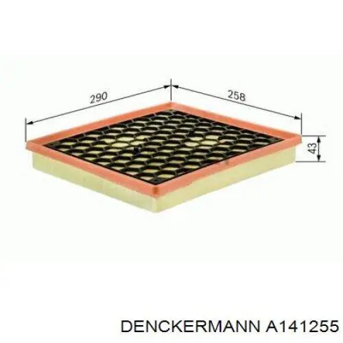Воздушный фильтр A141255 Denckermann