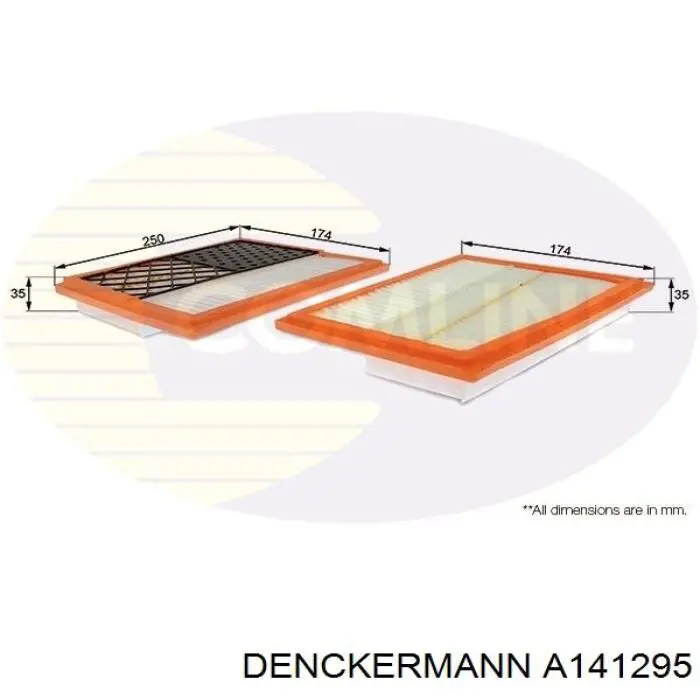 A141295 Denckermann Воздушный фильтр двигателя