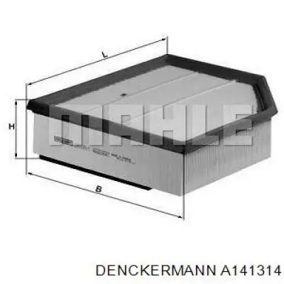 A141314 Denckermann Воздушный фильтр двигателя