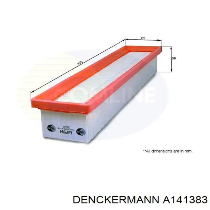 Элемент воздушного фильтра Denckermann A141383 цена, от 4.89 USD