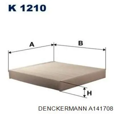 A141708 Denckermann Воздушный фильтр двигателя