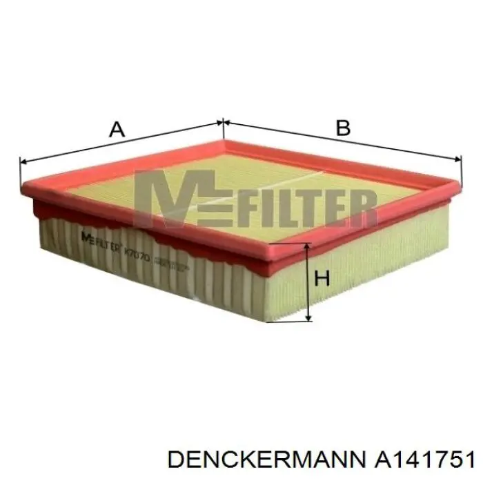 Воздушный фильтр A141751 Denckermann