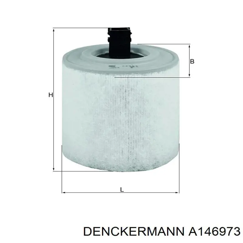 Купить A146973 Denckermann Автомобильный фильтр воздуха