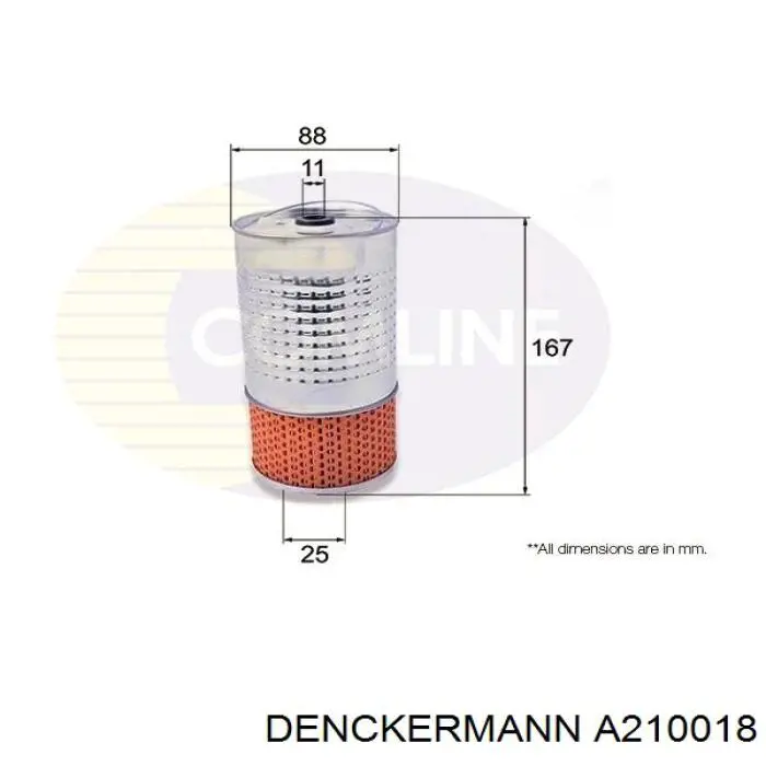 Фільтр масляний A210018 Denckermann