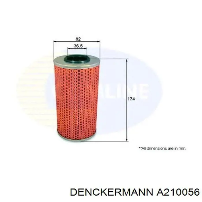 Купить A210056 Denckermann Фильтр центробежный очистки масла