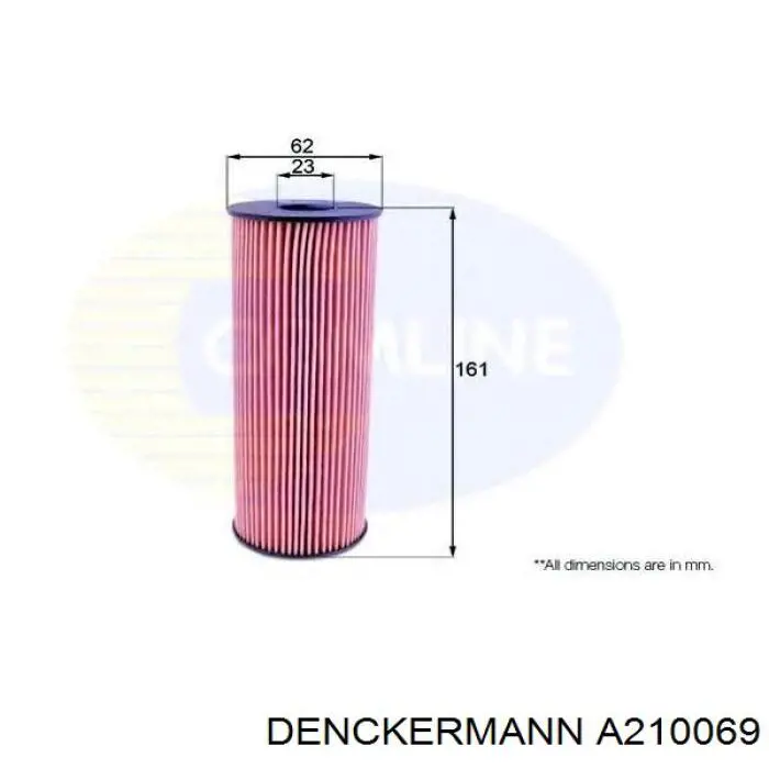Купить A210069 Denckermann Фильтр центробежный очистки масла