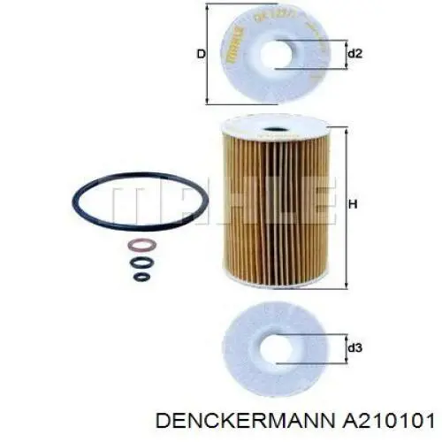 Купить A210101 Denckermann Фильтр центробежный очистки масла