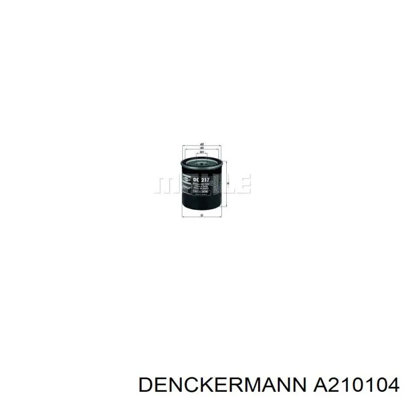 Купить A210104 Denckermann Фильтр центробежный очистки масла