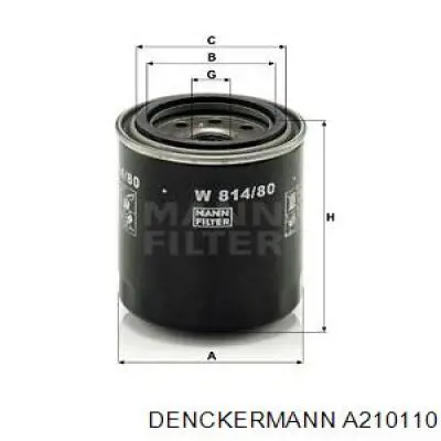 Фильтр очистки масла центробежный Denckermann A210110 цена, от 3.21 USD