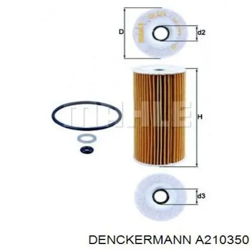 Масляный фильтр A210350 Denckermann