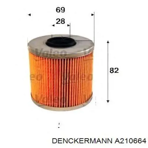 Фильтр очистки масла центробежный Denckermann A210664 цена, от 6.10 USD