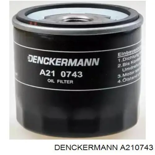 Filtro de aceite A210743 Denckermann