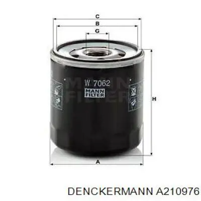 Фильтр очистки масла центробежный Denckermann A210976 цена, от 5.28 USD