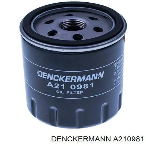 A210981 Denckermann масляный фильтр