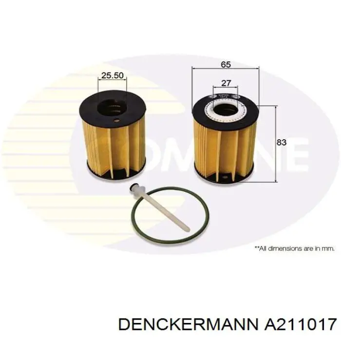 Фильтр очистки масла центробежный Denckermann A211017 цена, от 4.61 USD