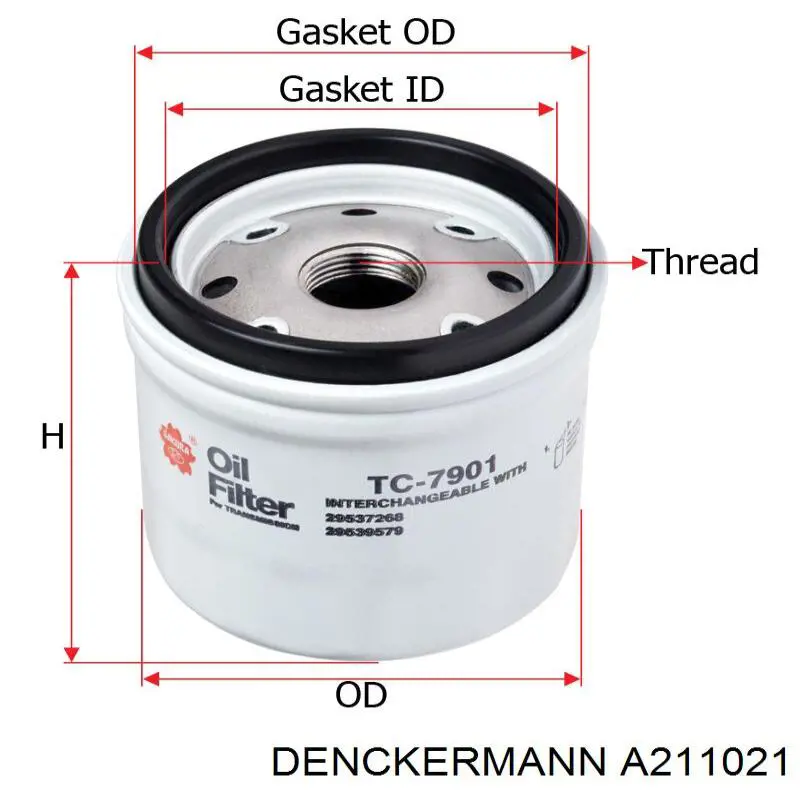 Фильтр очистки масла центробежный Denckermann A211021 цена, от 4.39 USD
