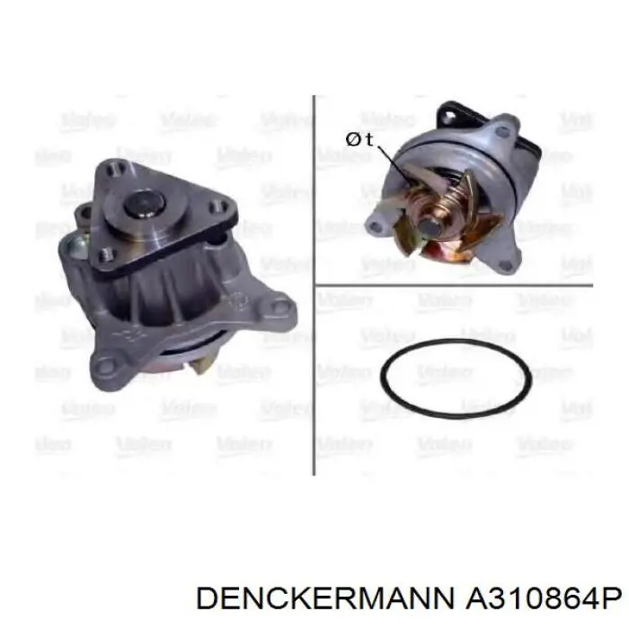 Купить A310864P Denckermann Насос охлаждения