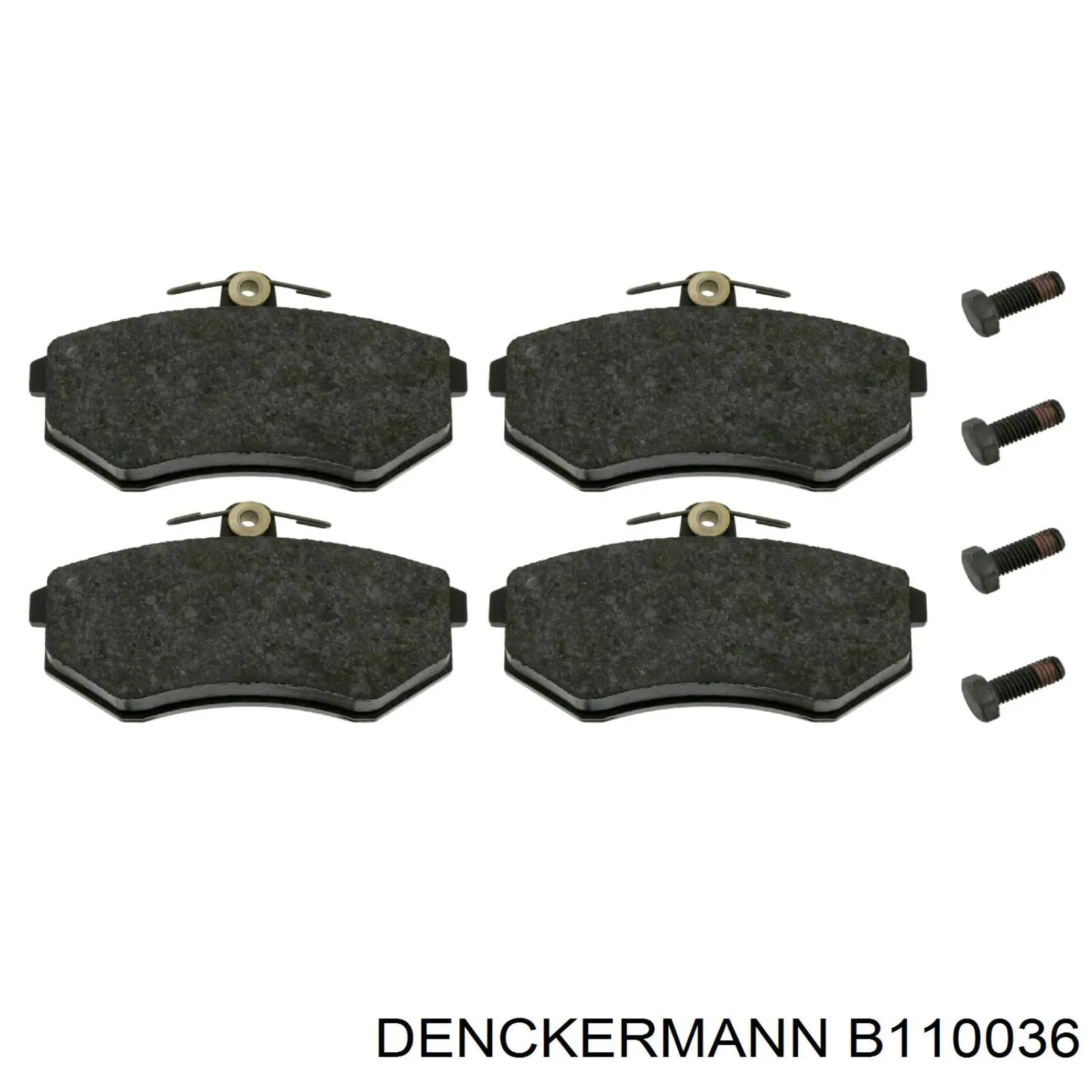 Купить B110036 Denckermann Колодки тормозные
