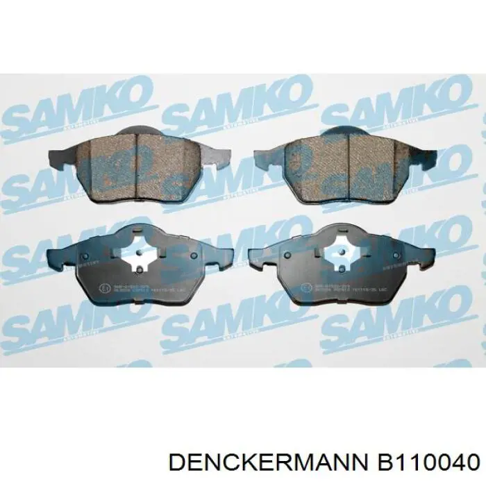 Купить B110040 Denckermann Колодки тормозные