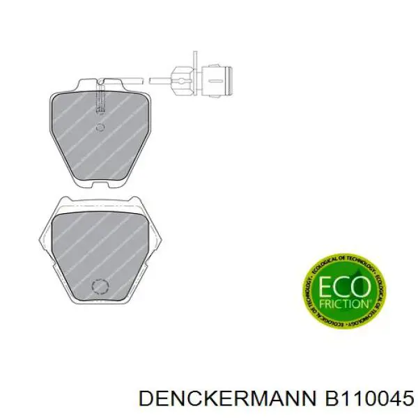 Тормозные колодки Denckermann B110045