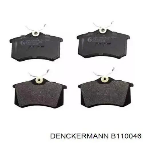 B110046 Denckermann Колодки тормозные дисковые комплект