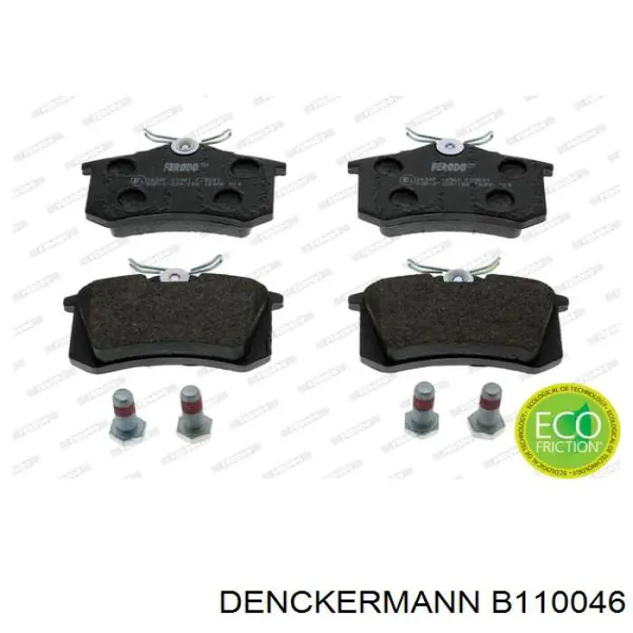 Колодки дисковые  Denckermann B110046 цена, от 15.11 USD
