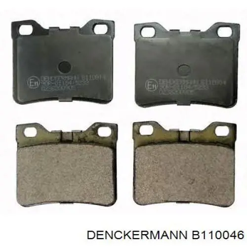 Купить B110046 Denckermann Колодки тормозные задние, дисковые