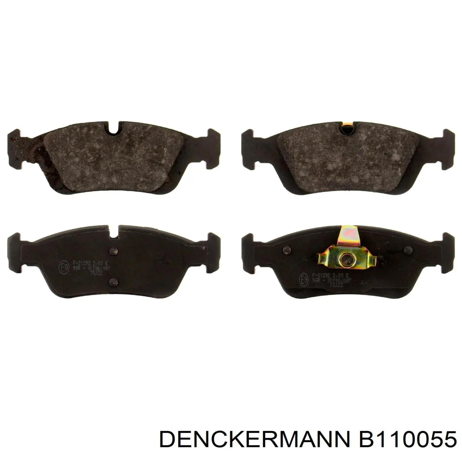 B110055 Denckermann колодки тормозные передние дисковые