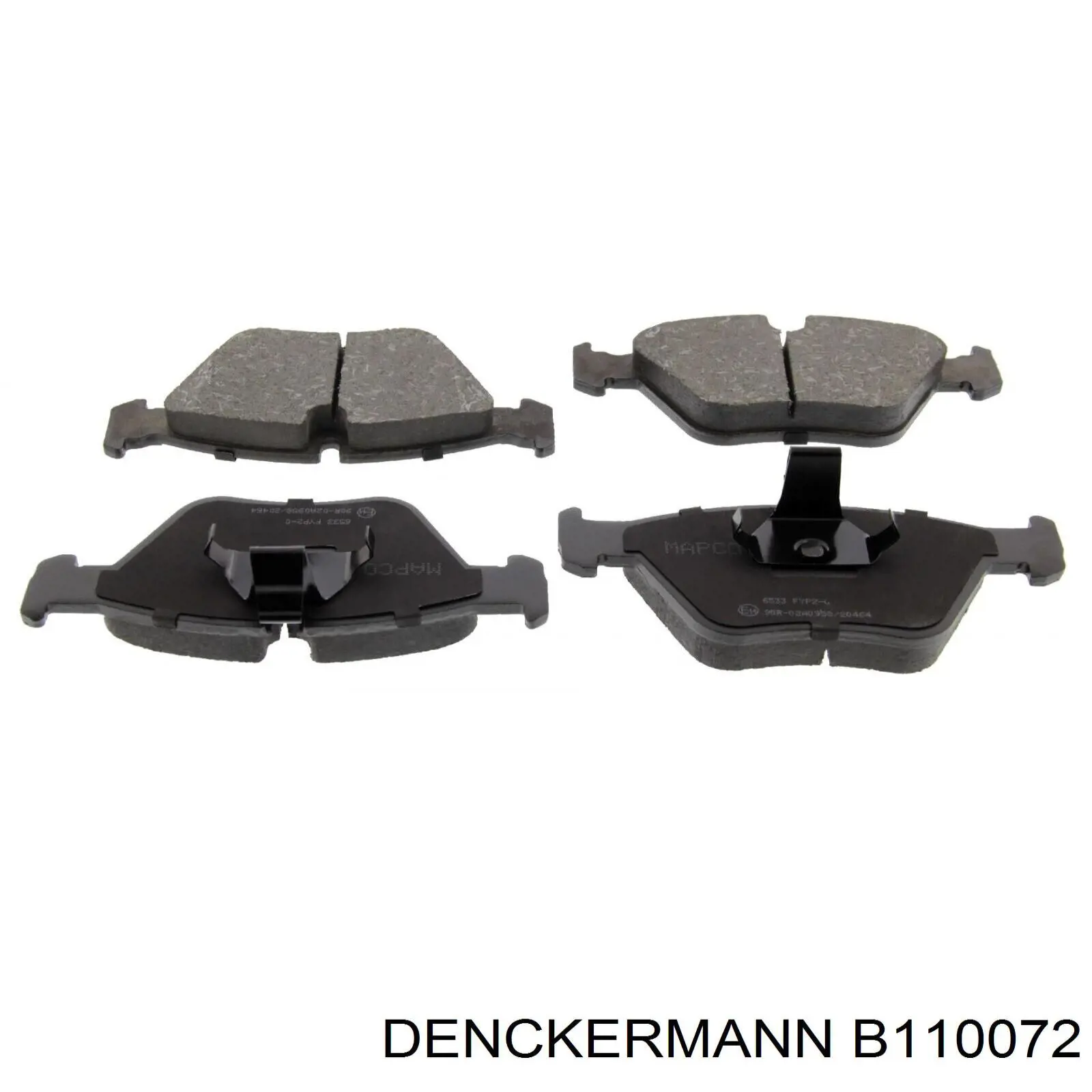 B110072 Denckermann колодки тормозные передние дисковые