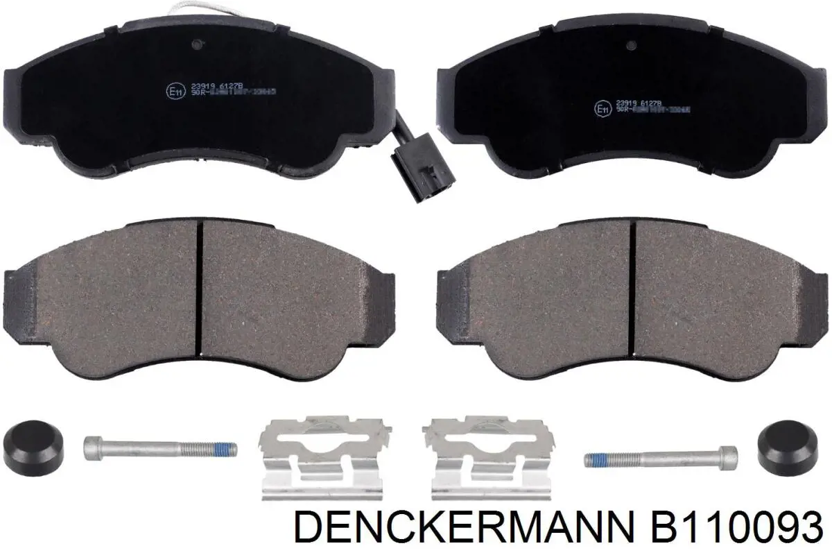 Pastillas de freno traseras B110093 Denckermann