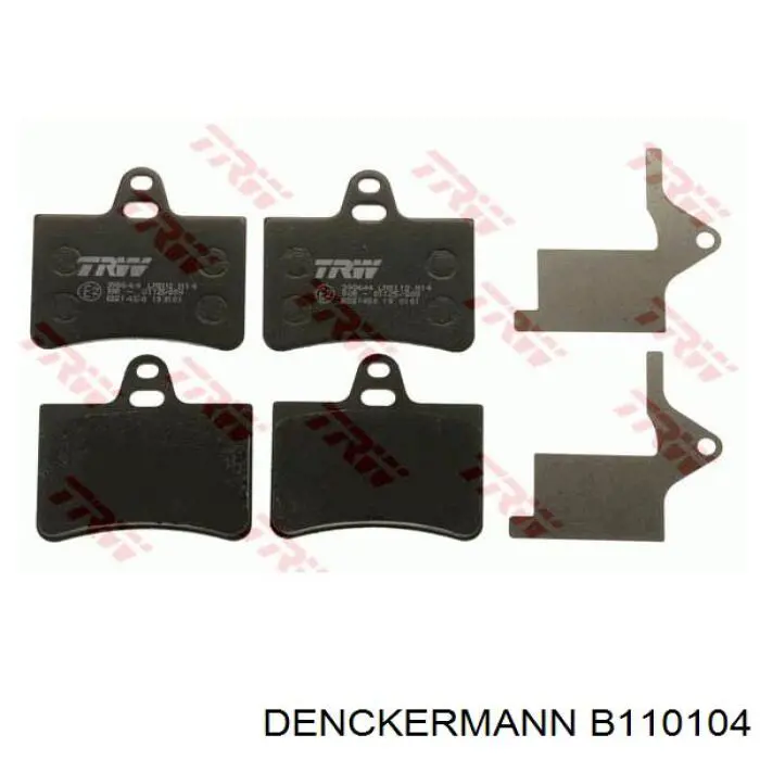 Задние тормозные колодки B110104 Denckermann