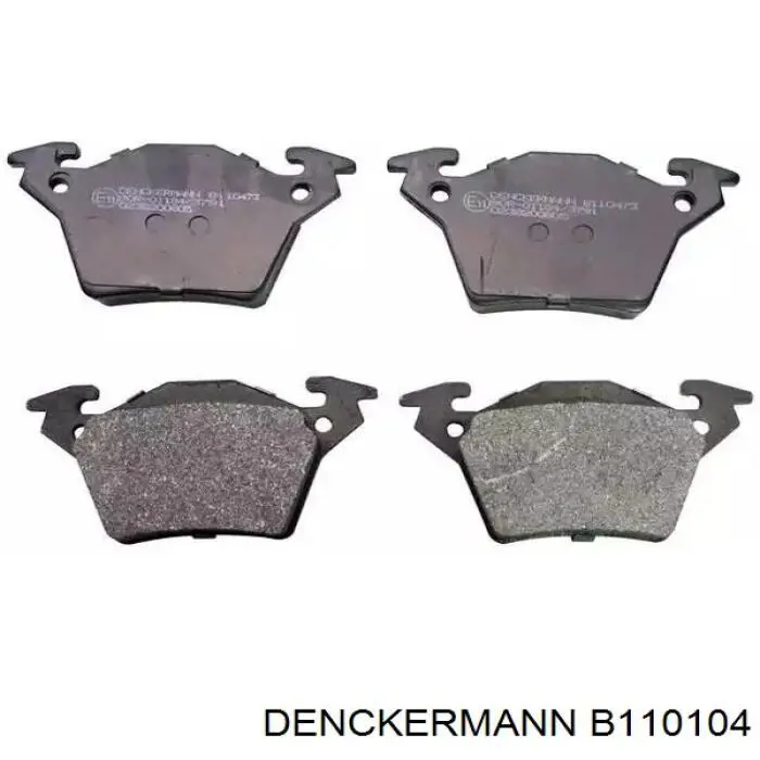 Купить B110104 Denckermann Колодки тормозные задние, дисковые