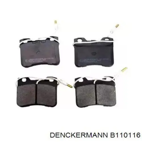 B110116 Denckermann передние тормозные колодки