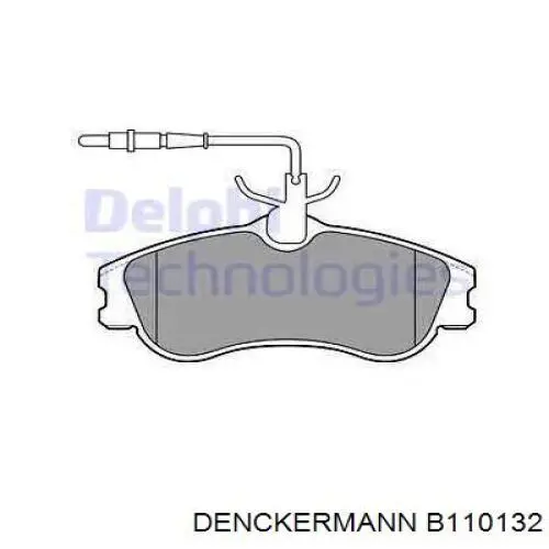 Передние тормозные колодки B110132 Denckermann