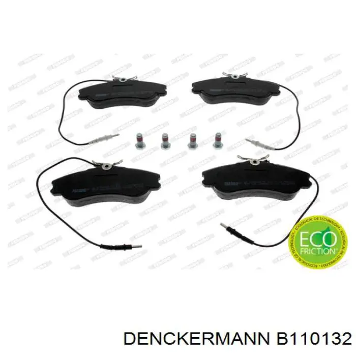 B110132 Denckermann передние тормозные колодки