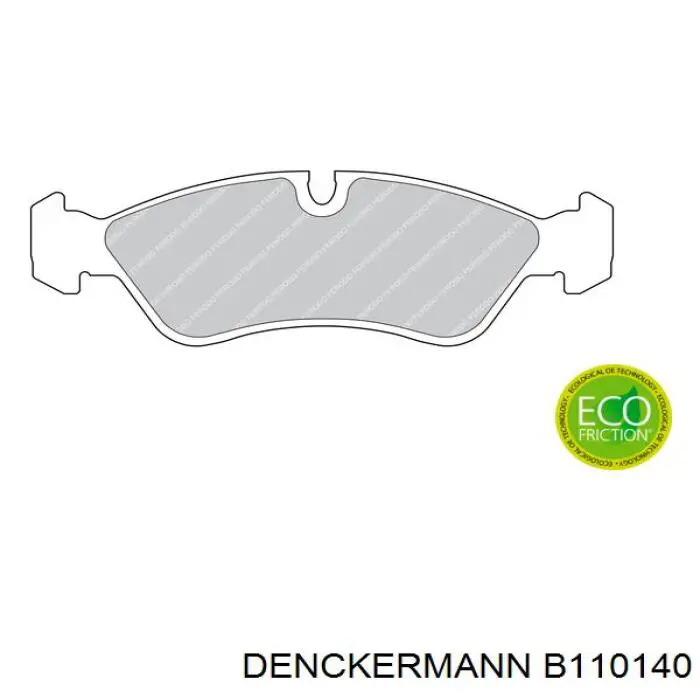 Купить B110140 Denckermann Колодки тормозные