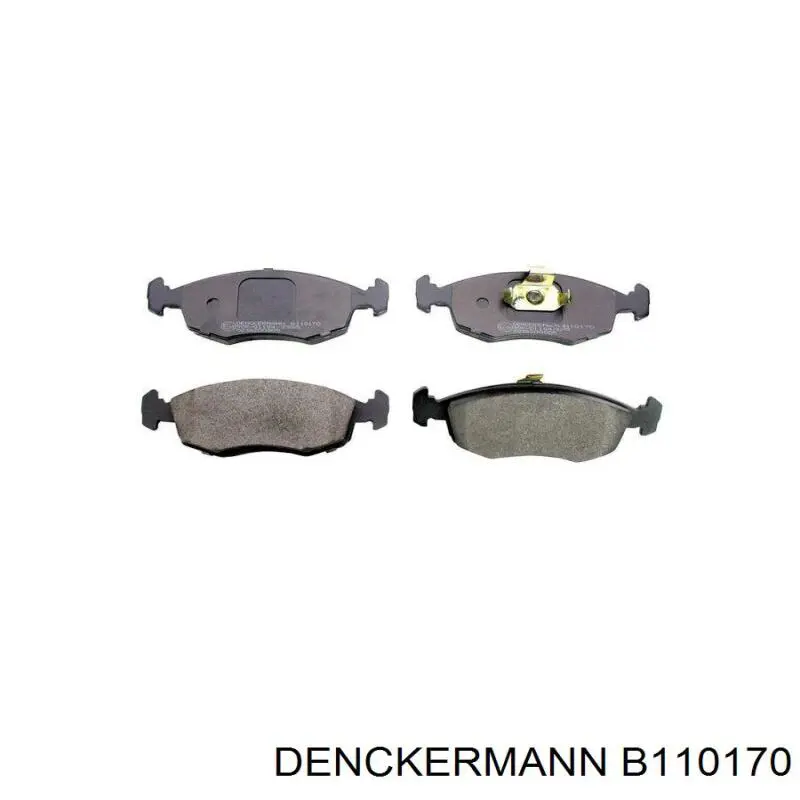 B110170 Denckermann колодки тормозные передние дисковые