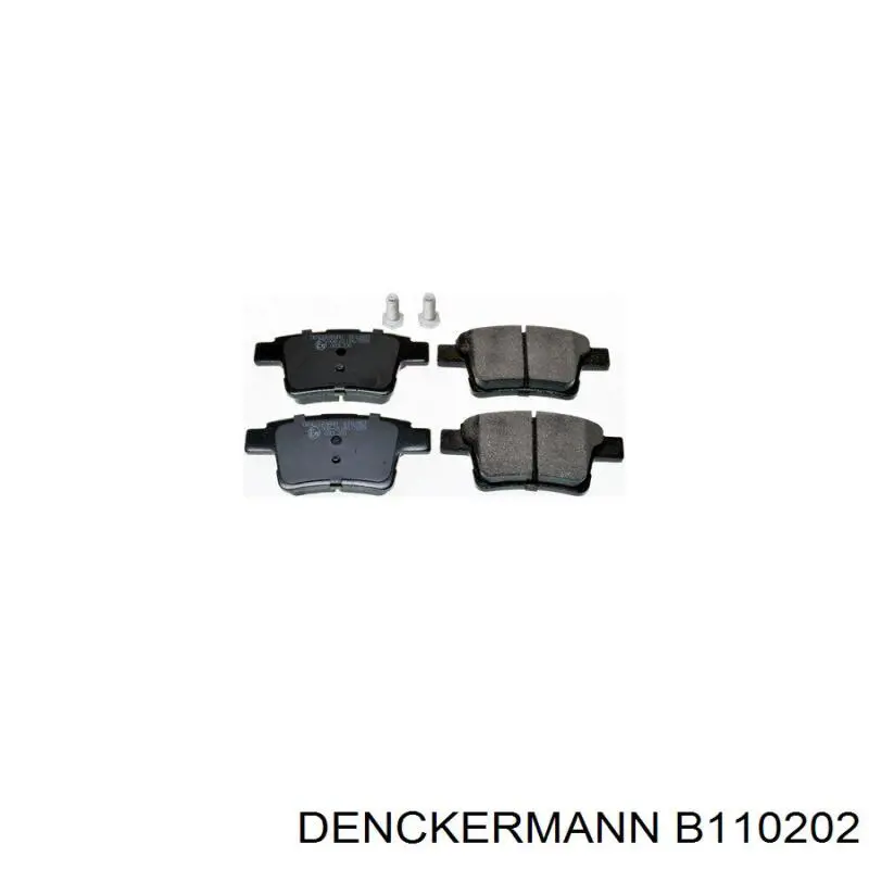 B110202 Denckermann Колодки передние