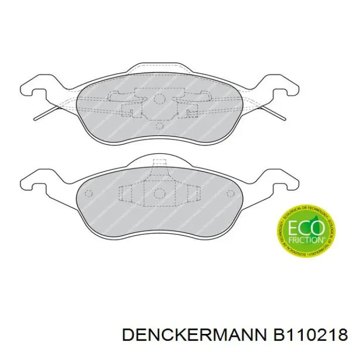 Купить B110218 Denckermann Колодки тормозные