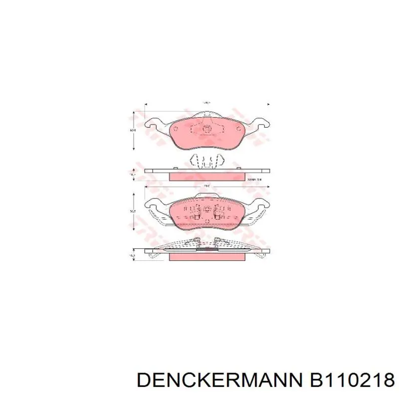 Тормозные колодки Denckermann B110218