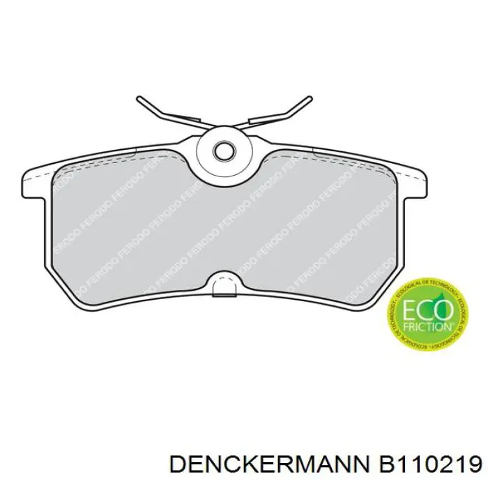 Задние тормозные колодки B110219 Denckermann