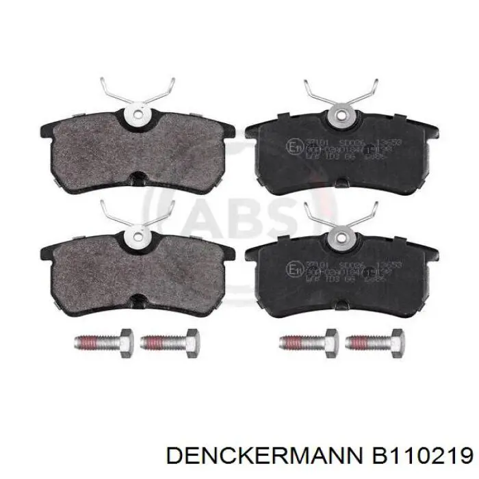 Купить B110219 Denckermann Колодки тормозные задние, дисковые