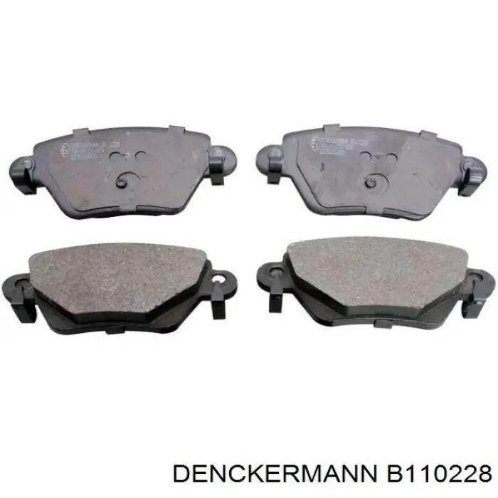 B110228 Denckermann колодки тормозные задние дисковые