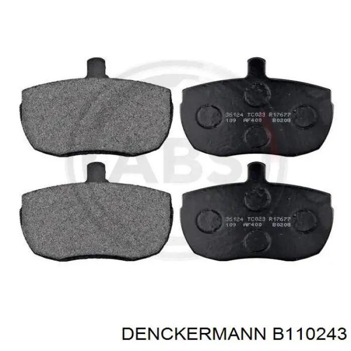B110243 Denckermann колодки тормозные передние дисковые