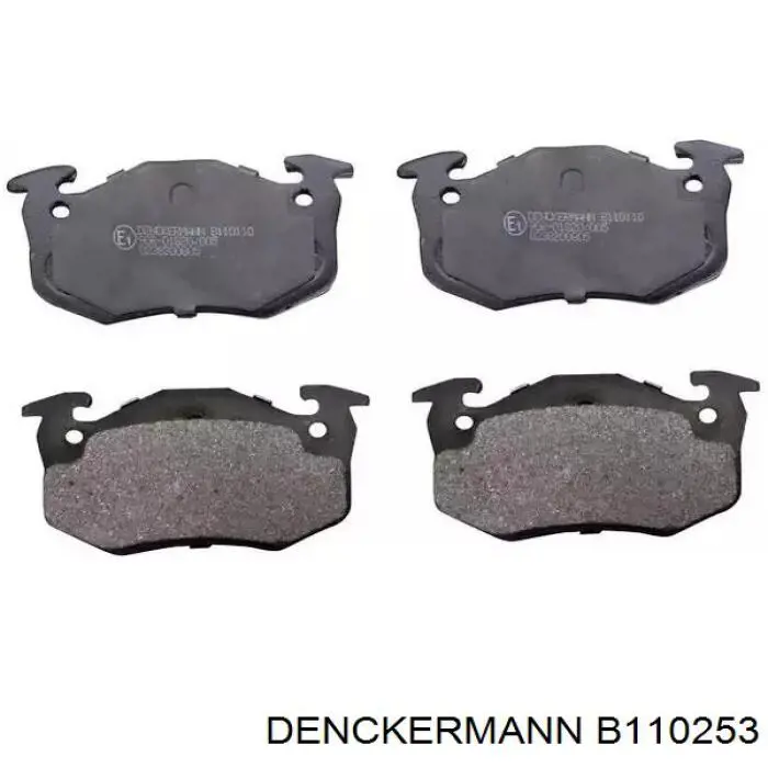 Купить B110253 Denckermann Колодки тормозные задние, дисковые